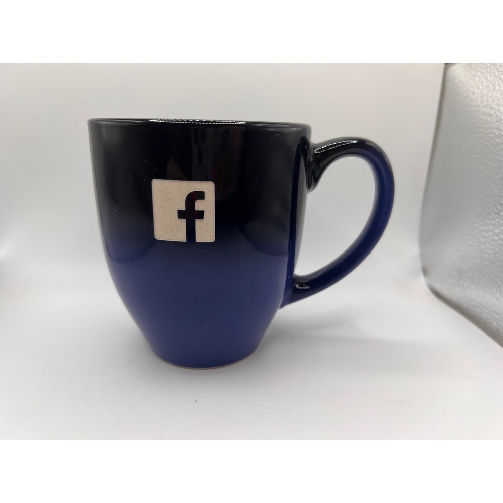 Two-Tone Ceramic Coffee Mug Meta Facebook Square Logo Corporate Collectible